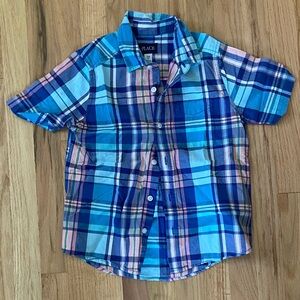 The Children's Place Vibrant Plaid Button-Down Shirt